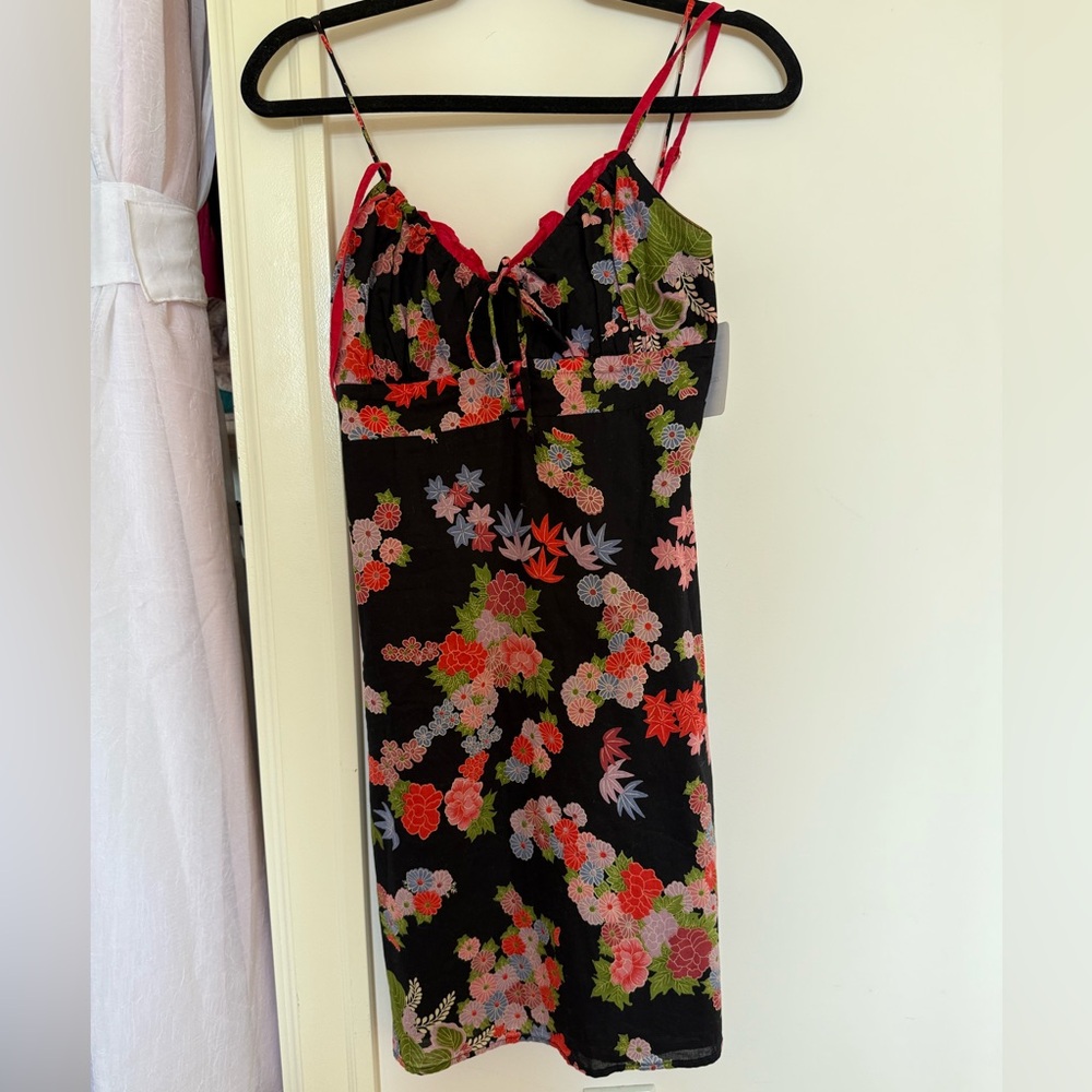 lucy love floral summer midi dress aesthetic vintage y2k feminine going out